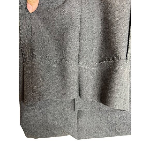 CIATTI dress pants trousers 32 x 25 flat front pockets charcoal wool lined - Picture 11 of 11